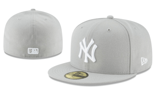 New York Yankees MLB Fitted Cap – Sleek Gray with White Logo